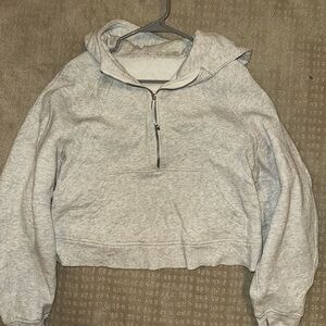 Gray Half-Zip Hoodie